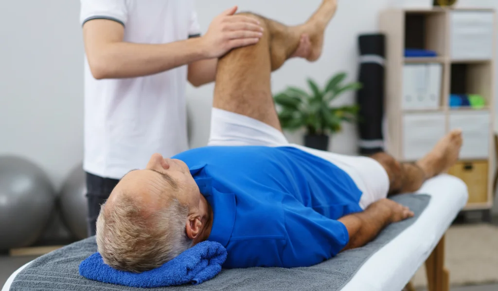Balance and strength training for elderly patient at PT of City, physiotherapist in Islamabad